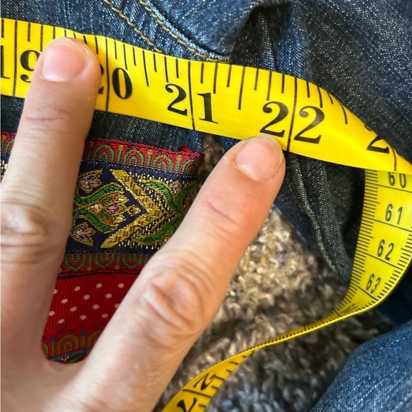 Telluride Clothing mix media wearable Art denim jacket - Picture 13 of 15